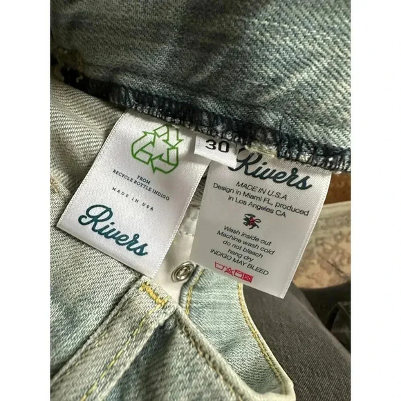 United Rivers KANSAS RIVER LIGHT DENIM JEANS NEW NWOT - Picture 9 of 11